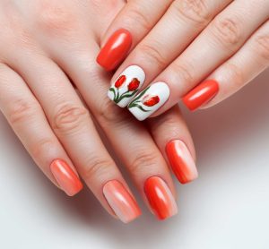 nail-art-orange