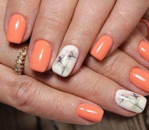 nail-art-orange