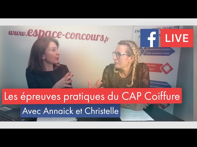 FacebookLive #12 – Les épreuves pratiques du CAP Coiffure