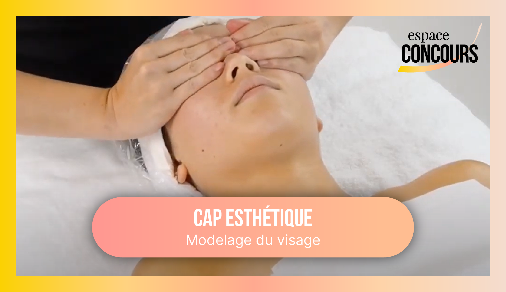 CAP Esthétique – Modelage du visage [extrait de cours en direct]