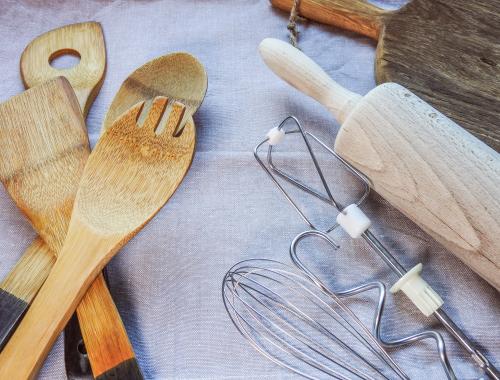 4 Spatule En Bambou Bois Cuillere Ustensile Cuisine