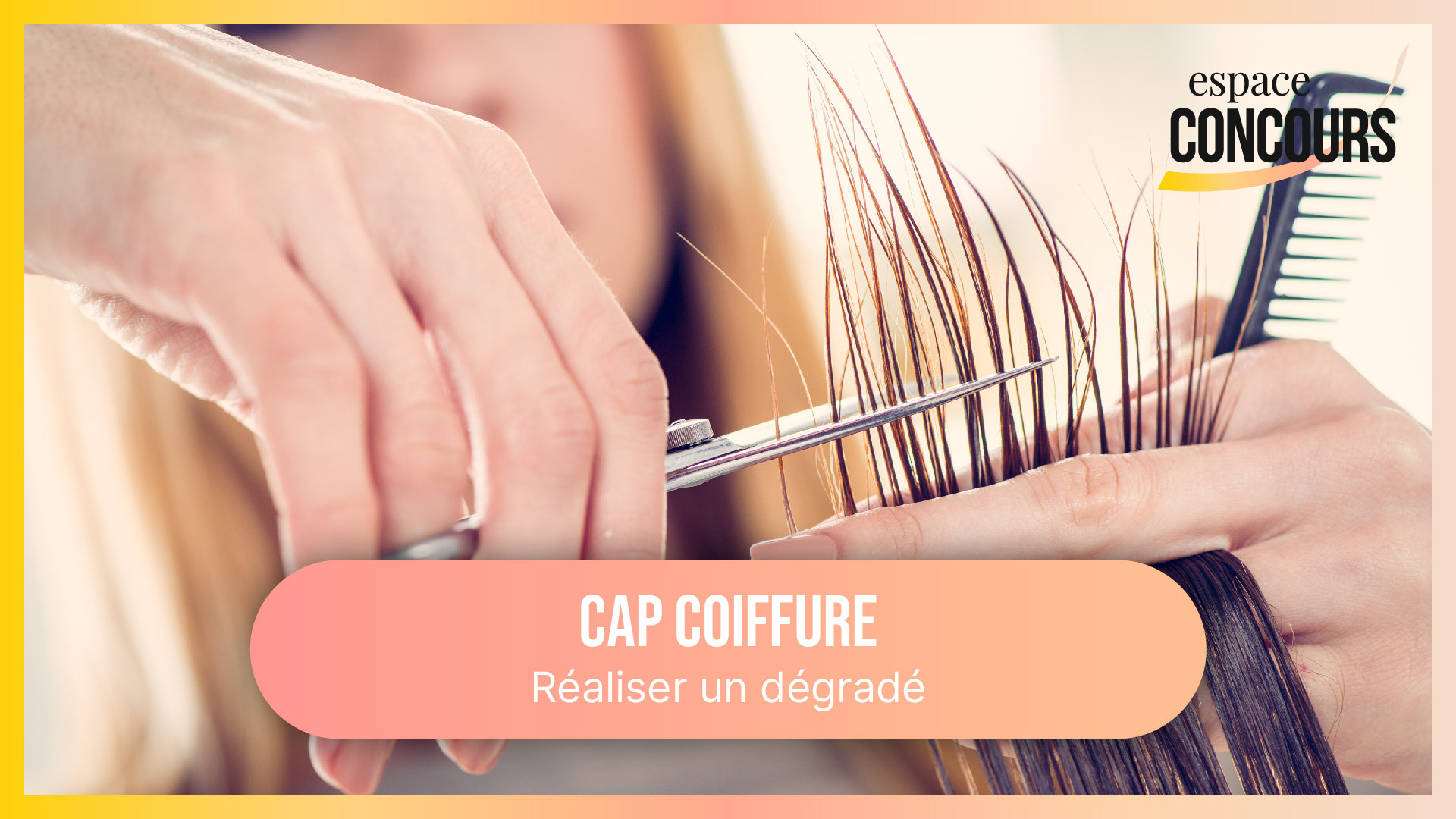 Coupe dégradé [Formation CAP Coiffure – Vidéo Tuto – Extrait de cours]