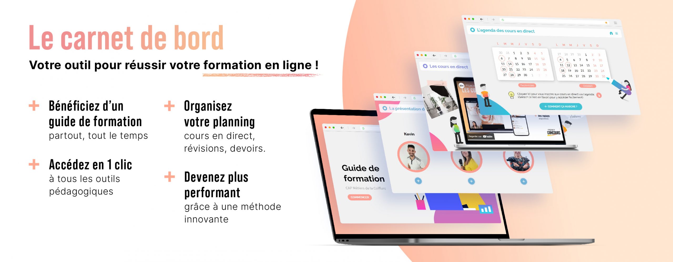 Le carnet de bord, votre outil pour réussir votre formation en ligne avec Espace Concours !