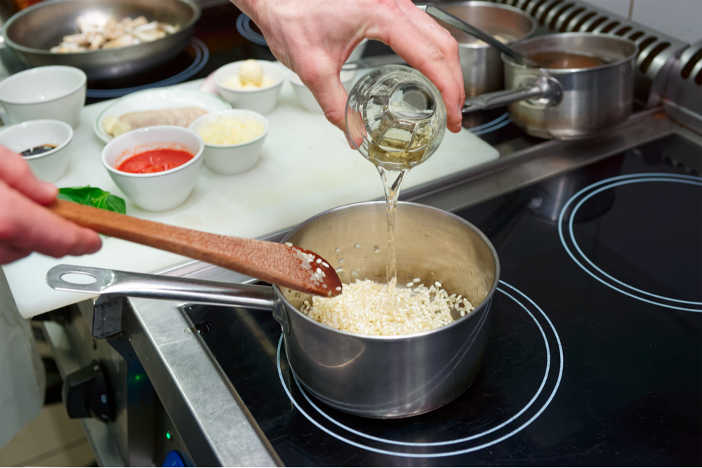 vin blanc cuisine risotto