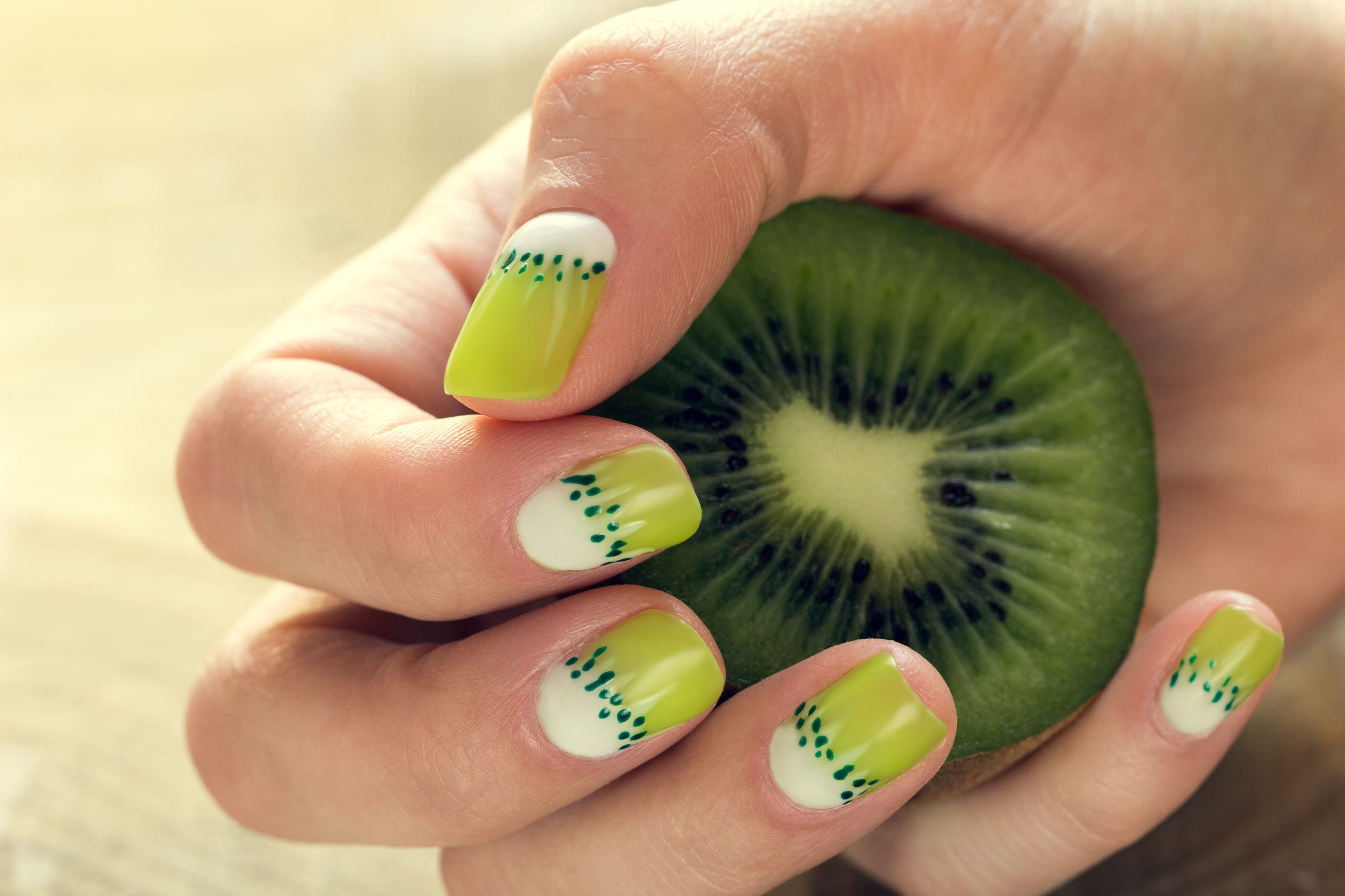 2. Cute Kiwi Nail Art - wide 4