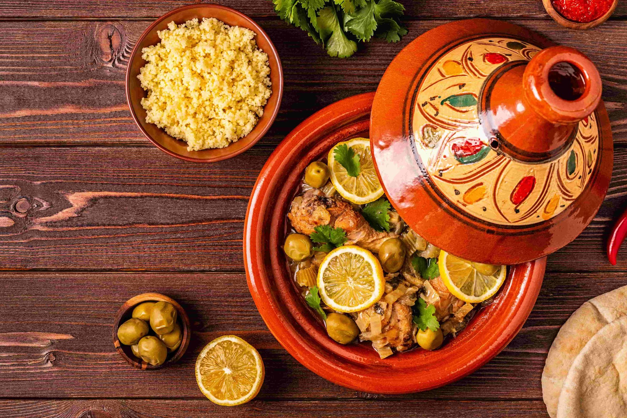Recette de Tajine de Poulet aux Olives traditionnelle et savoureuse