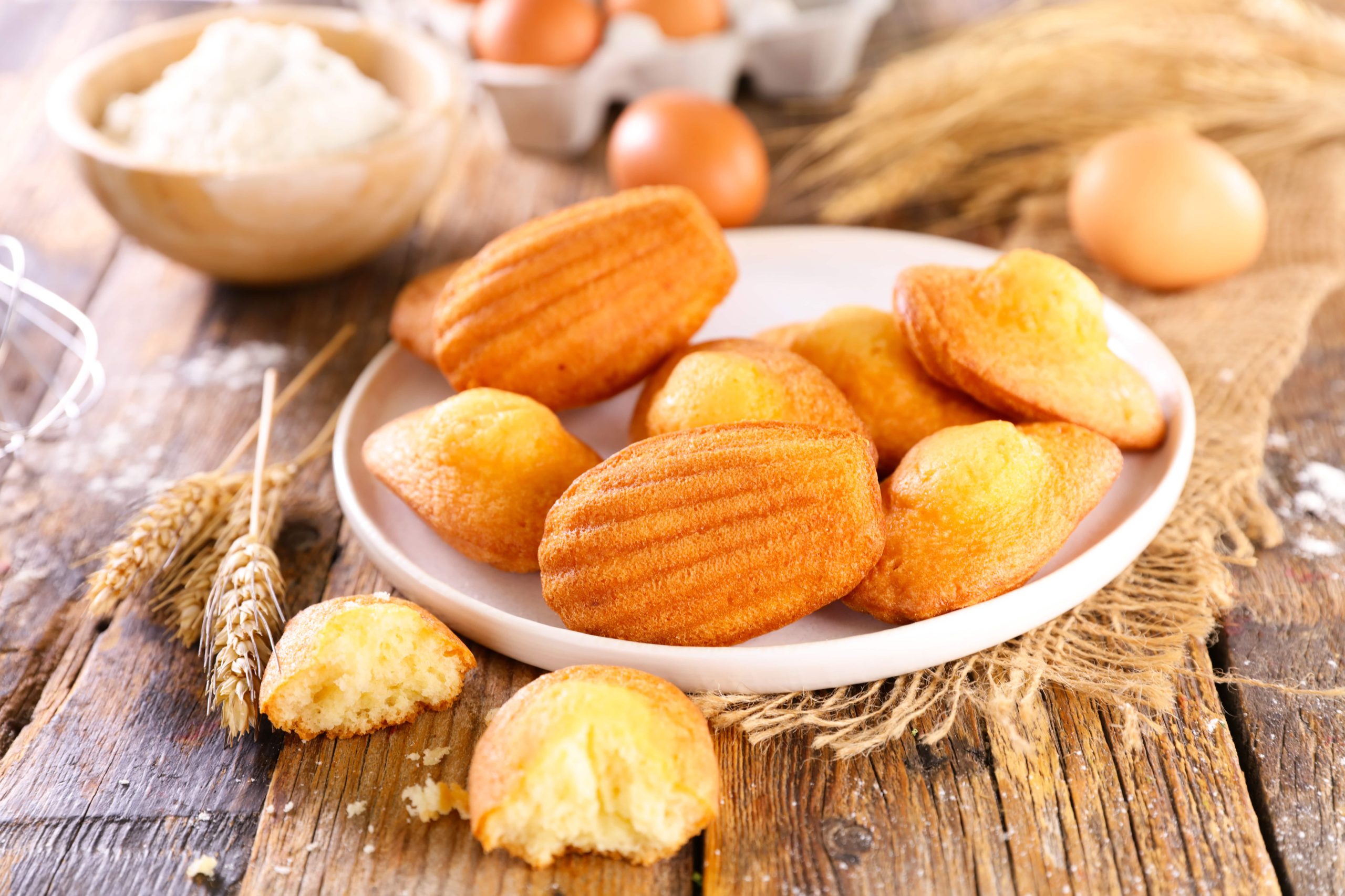 recette madeleines moelleuses